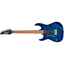 Ibanez GRX70QAL Transparent Blue Burst LH