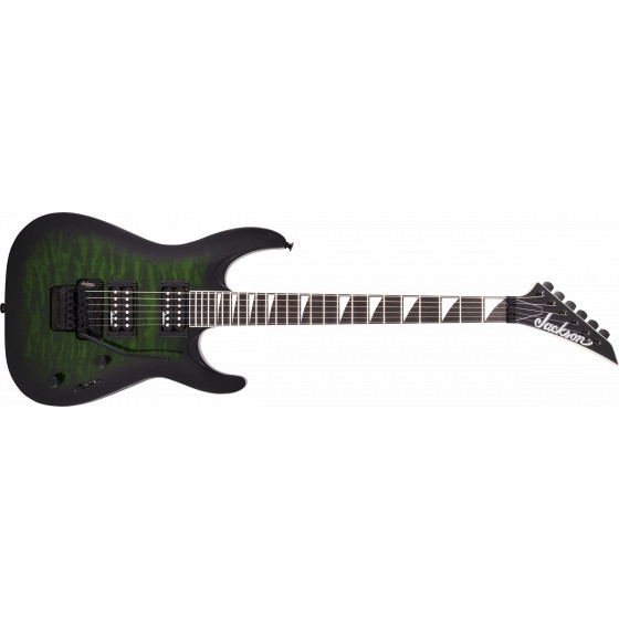 Jackson JS32Q Dinky Transparent Green Burst