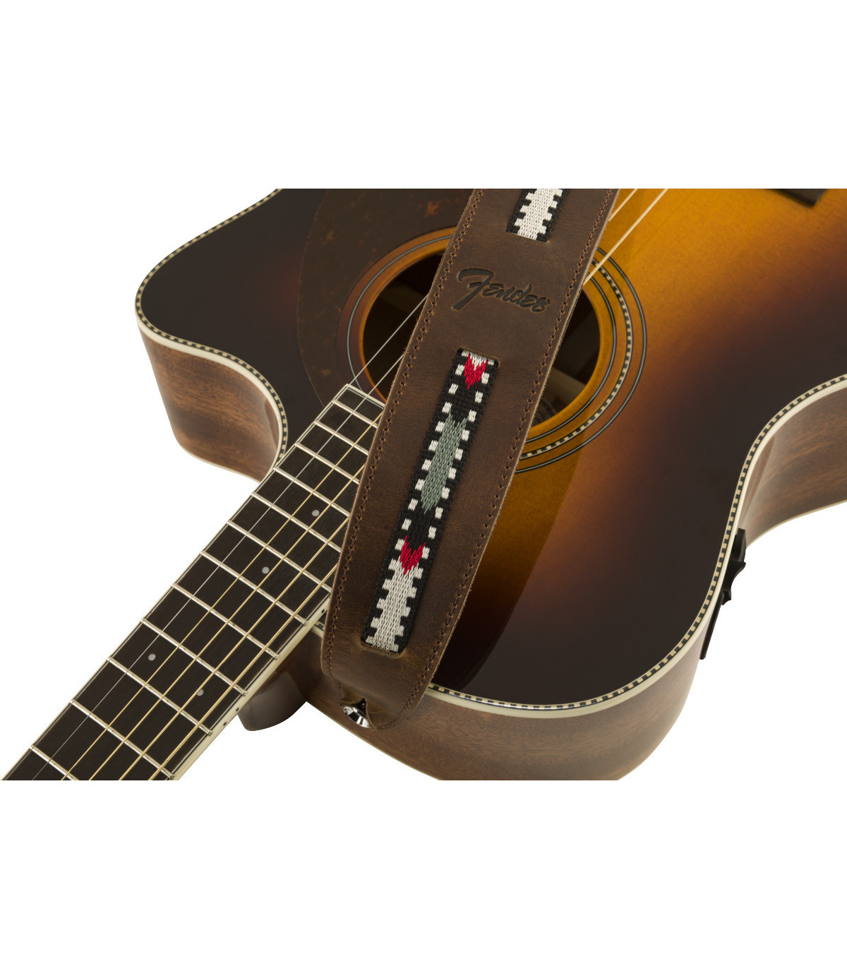 Fender Paramount Acoustic Leather Strap Brown