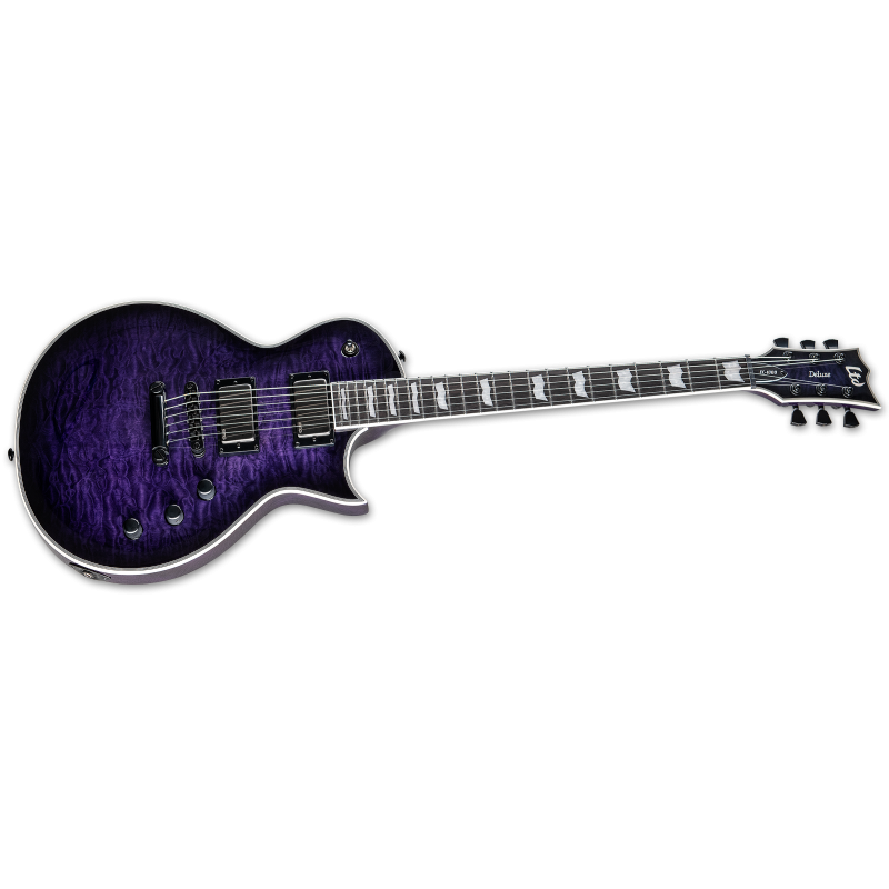 LTD EC-1000 QM See Thru Purple Sunburst