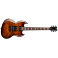 LTD Viper-256 Dark Brown Sunburst