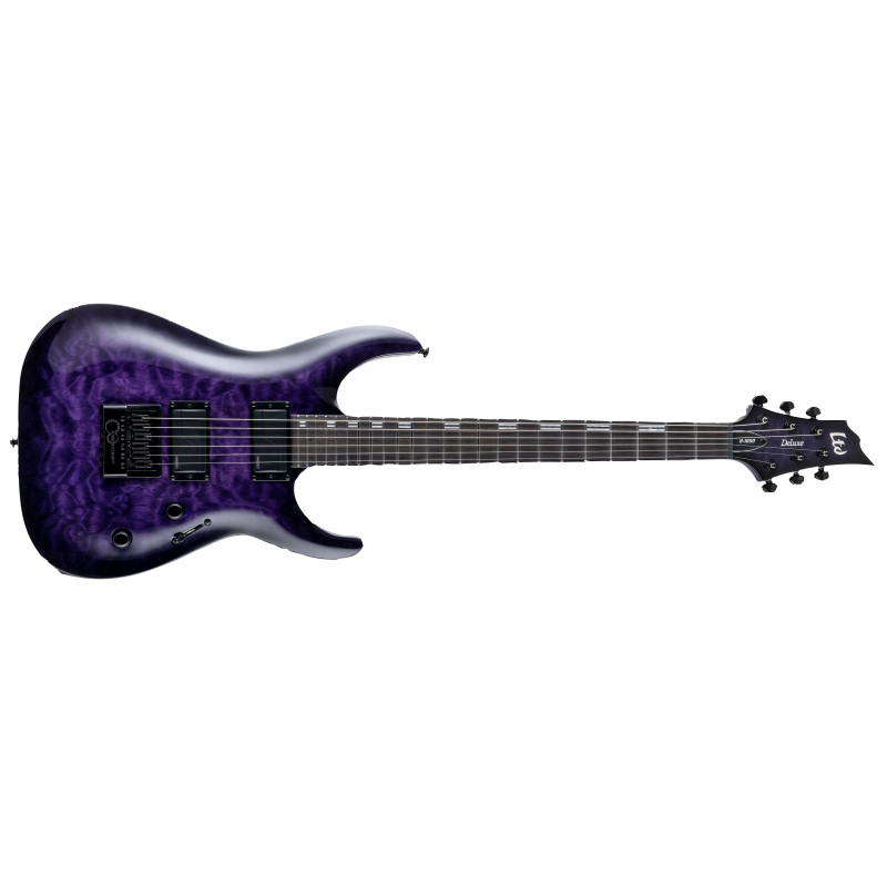 LTD H-1000 QM Evertune See Thru Purple Sunburst