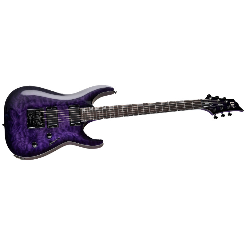 LTD H-1000 QM Evertune See Thru Purple Sunburst