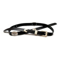 Bourbon Strap Slash Black Leather