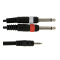 Alpha Audio Mini Jack Stereo 2 Jack Mono 6 m