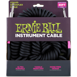 ERNIE BALL Cable UltraFlex Spiral 9 Mts Black